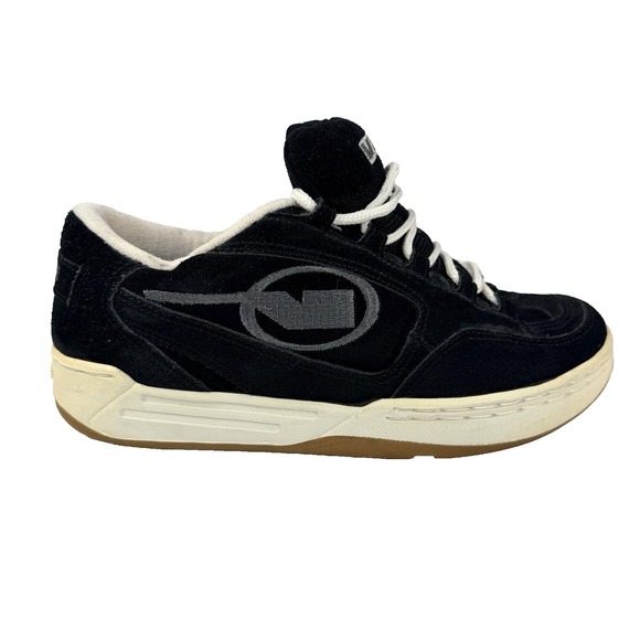 Vans Shoes - Womens Vtg Y2K Vans Chunky Puffy Skate Shoes Fat Tongue Black Sz 8 Suede Grunge